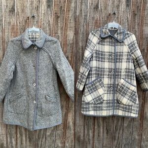 Reversible wool coat